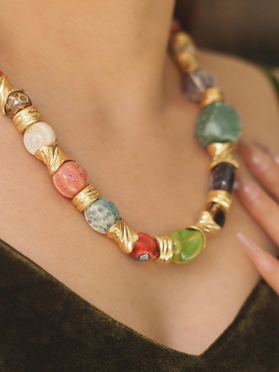 Evangeline Necklace Set | 24k Gold Plated
