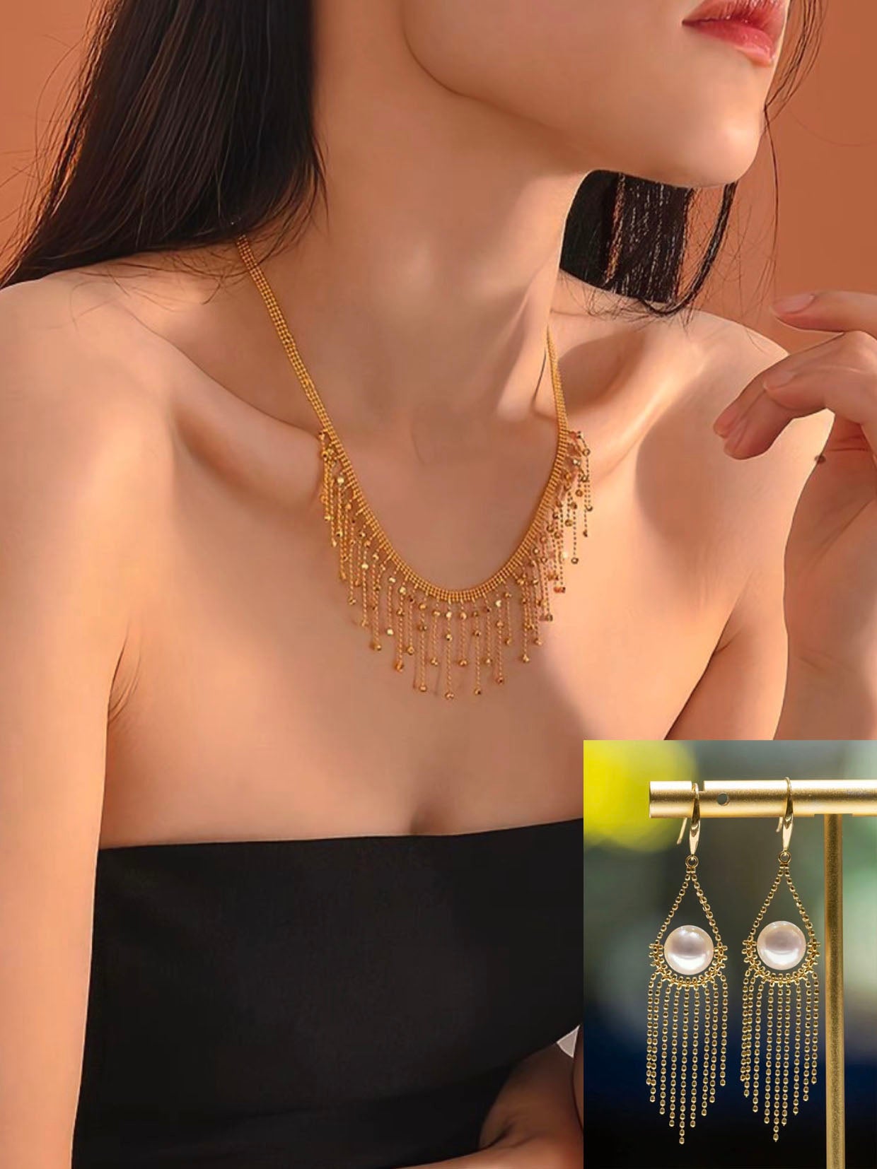 Faye Necklace | 24k Gold Plated