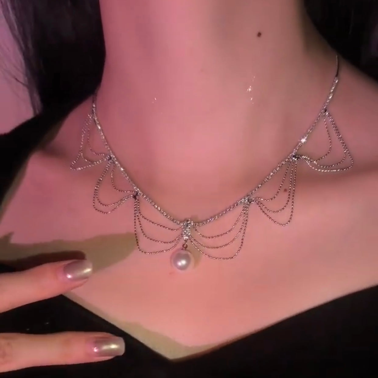 Olivette Necklace | Sterling Silver