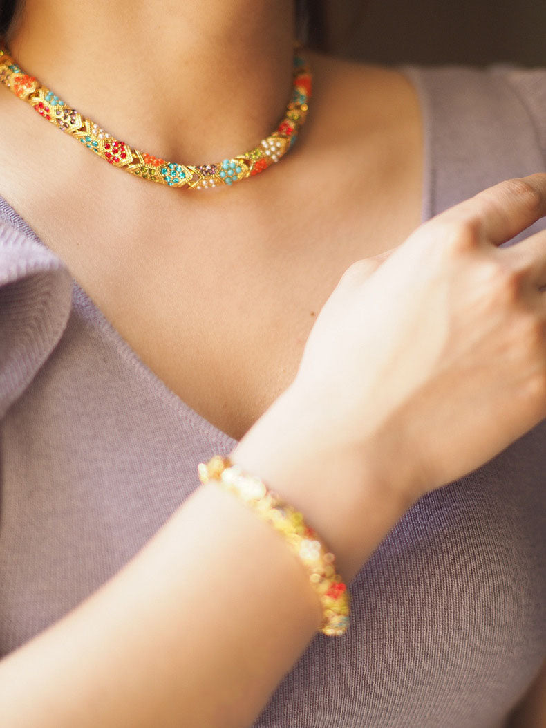 Damaris Necklace | 24k Gold Plated