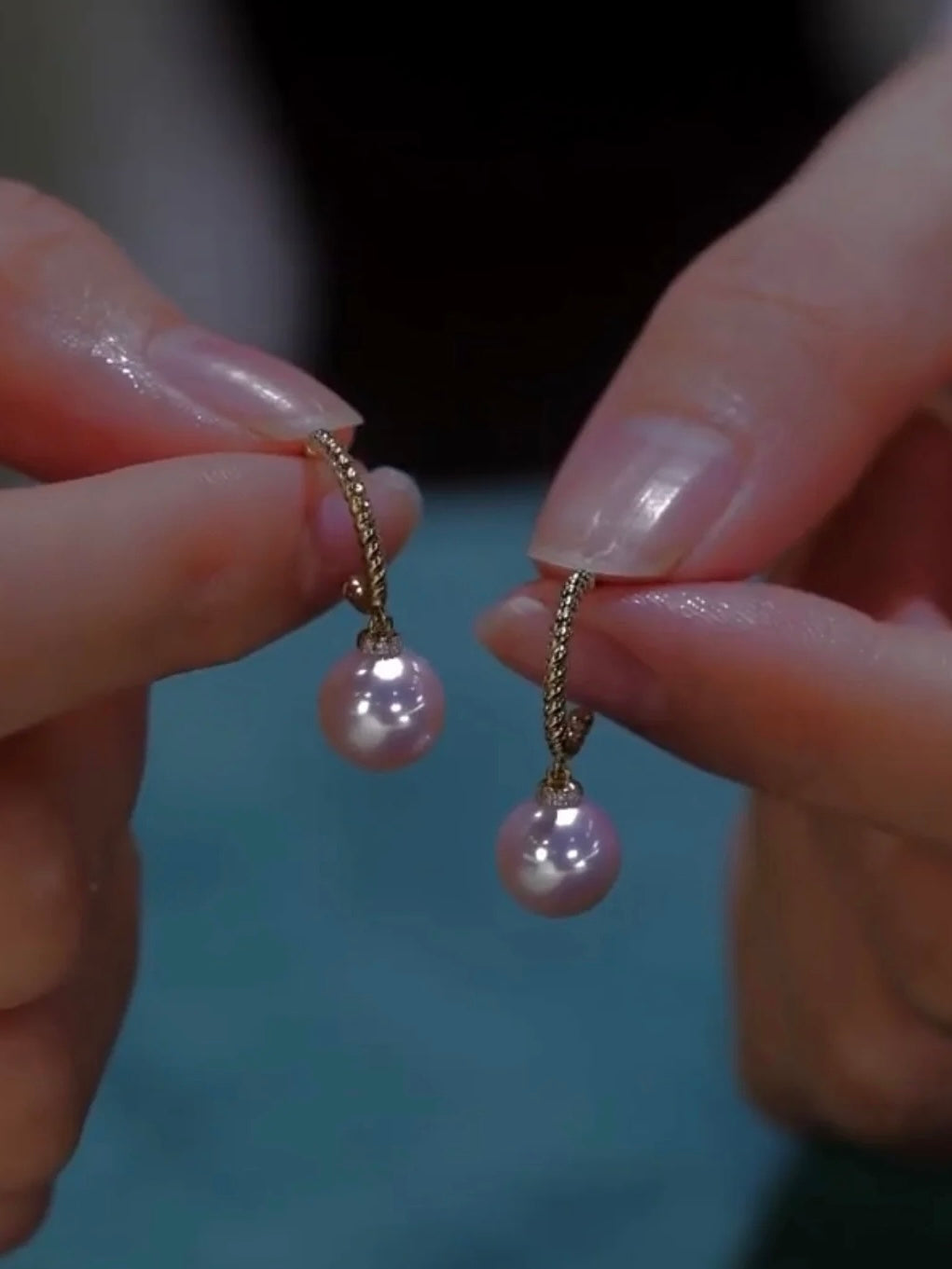 Allegra Pearl Earrings | 24k Gold Plated
