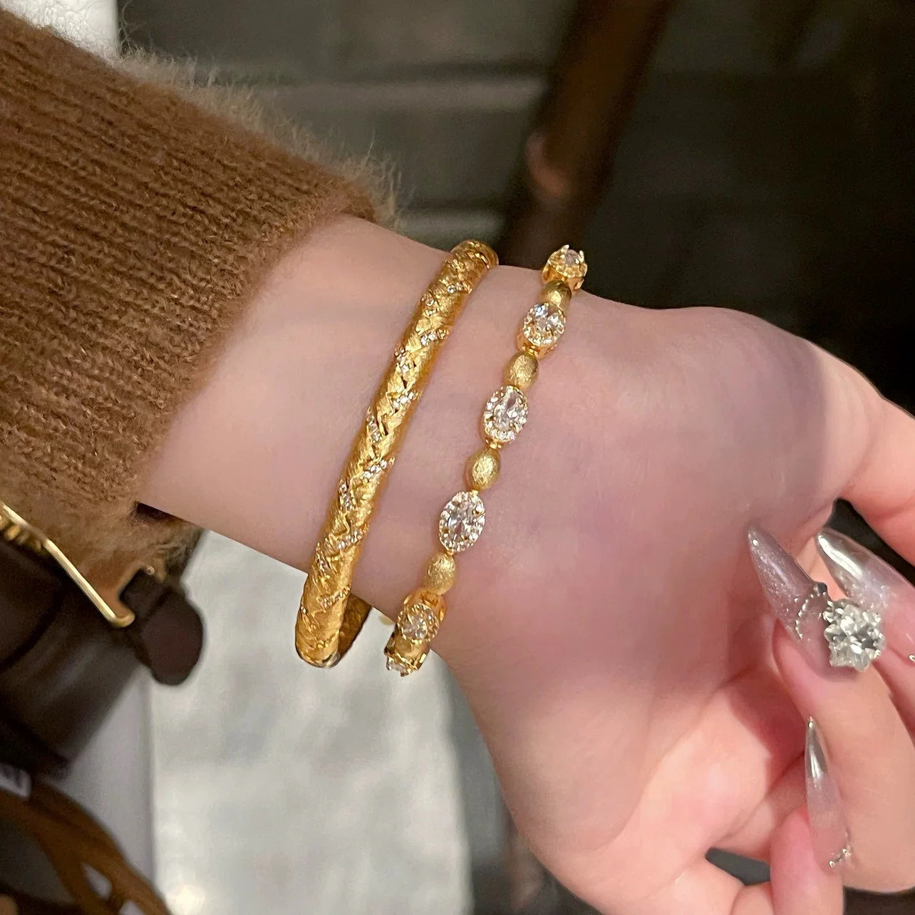 Julia Bangle | 24k Gold Plated