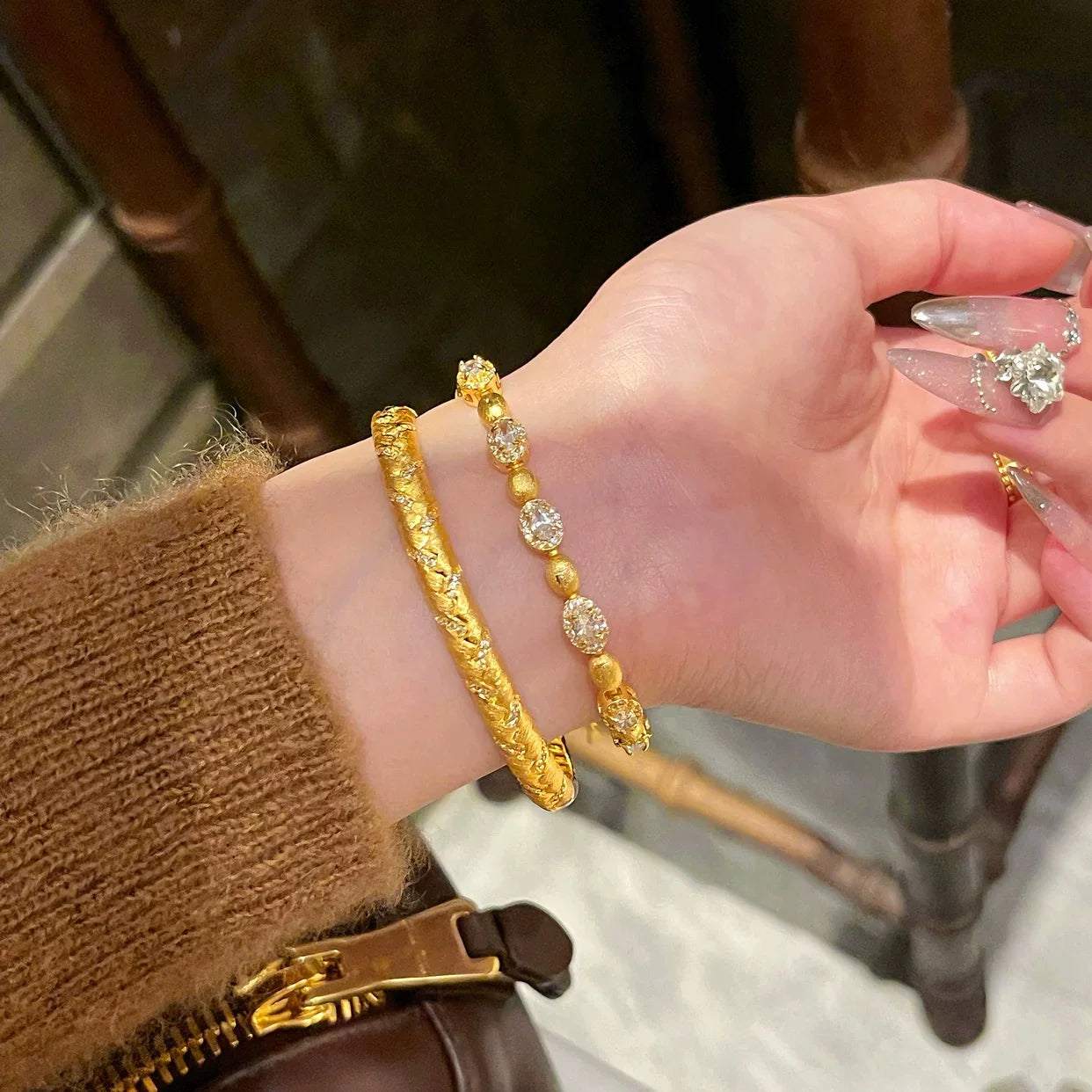 Julia Bangle | 24k Gold Plated