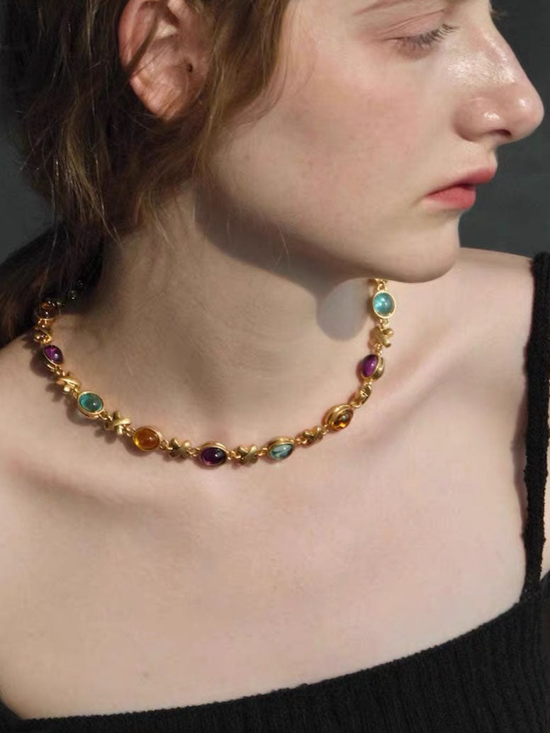 Cassandra Necklace Set | 24k Gold Plated