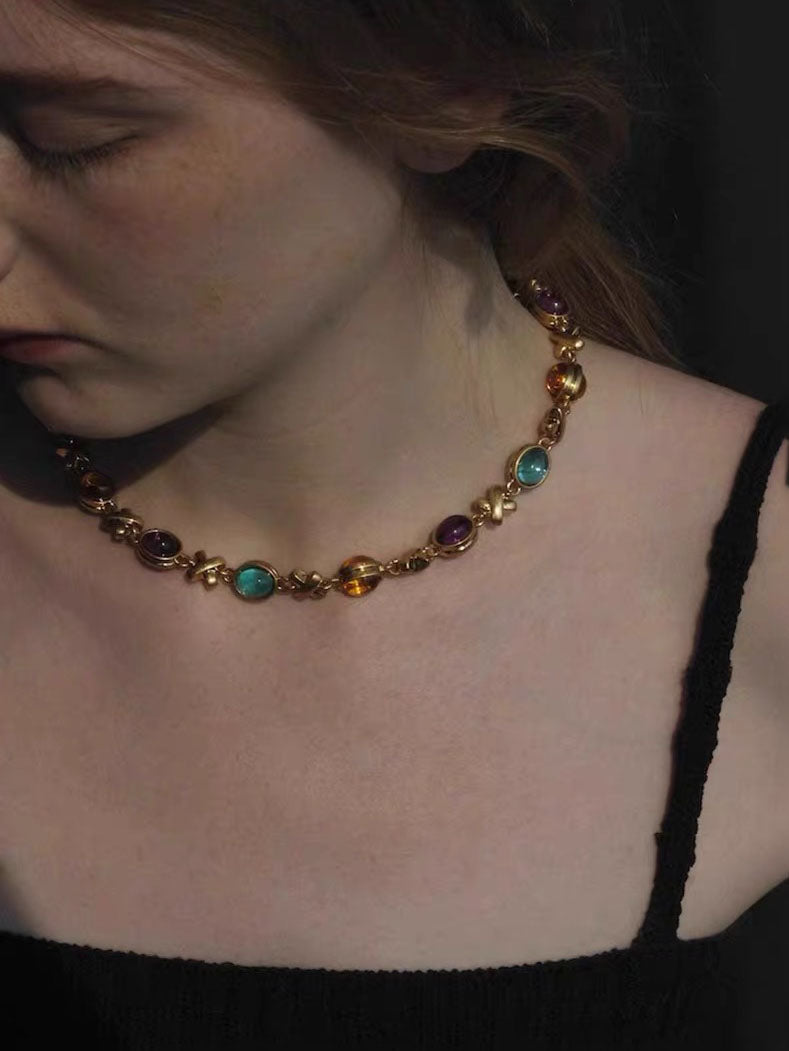 Cassandra Necklace Set | 24k Gold Plated