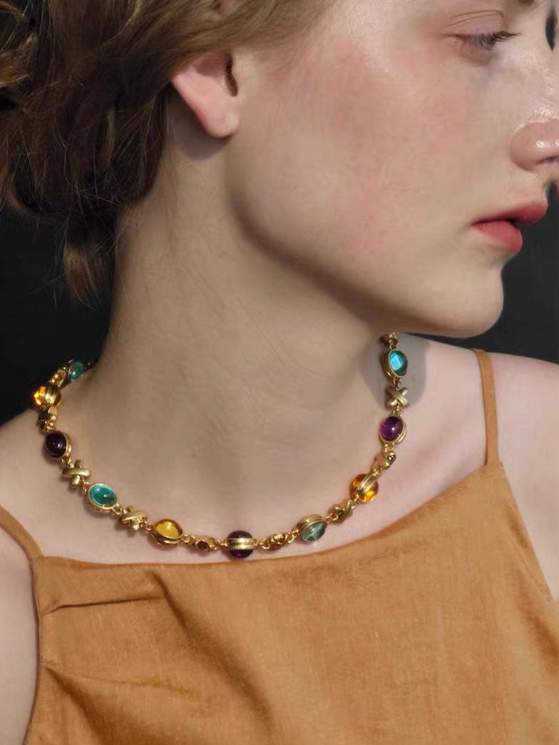 Cassandra Necklace Set | 24k Gold Plated