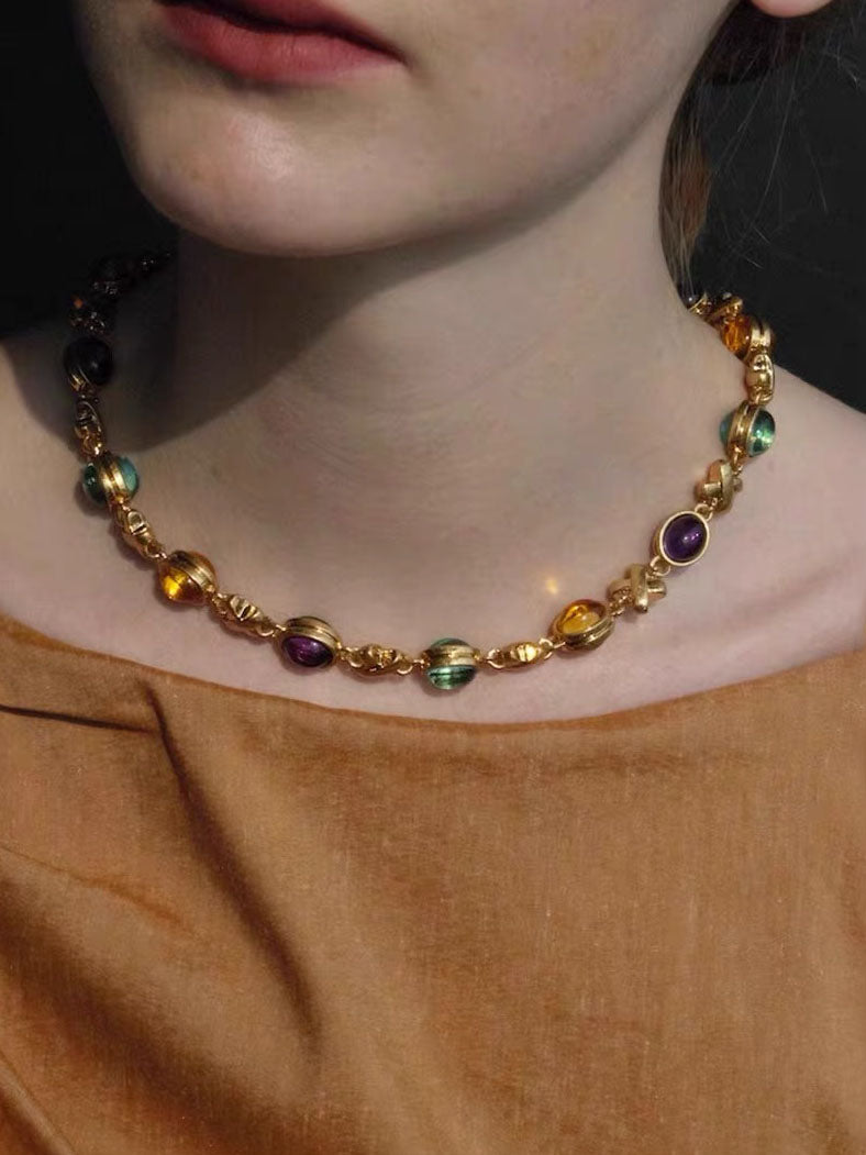 Cassandra Necklace Set | 24k Gold Plated