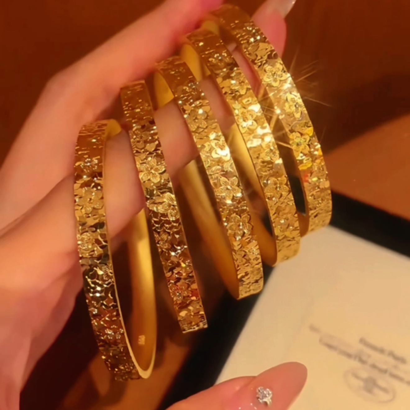 Hana Bracelet Set | 24k Gold Plated
