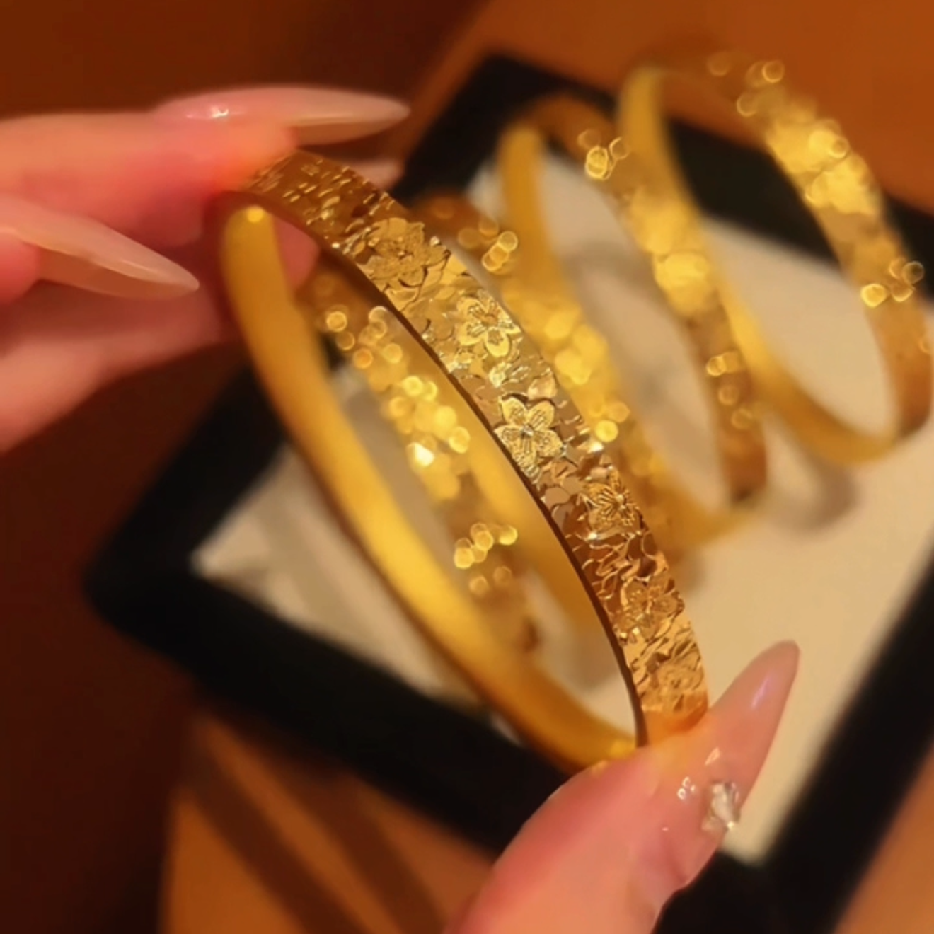 Hana Bracelet Set | 24k Gold Plated