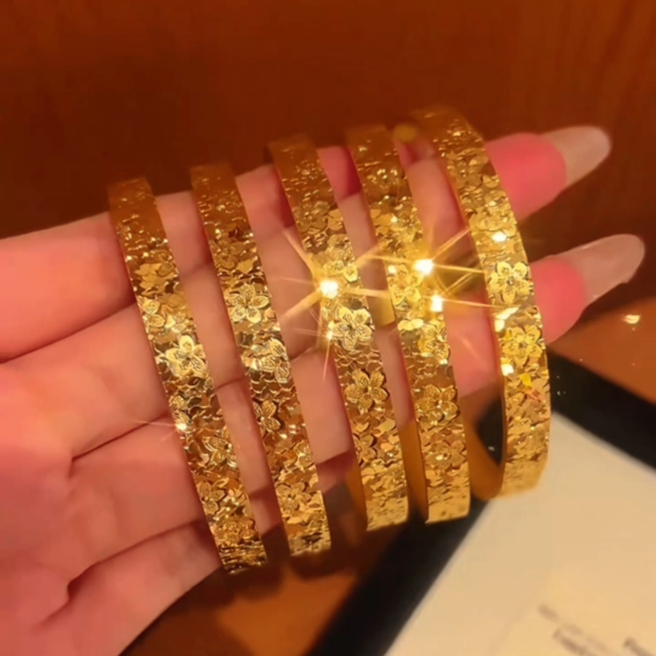 Hana Bracelet Set | 24k Gold Plated