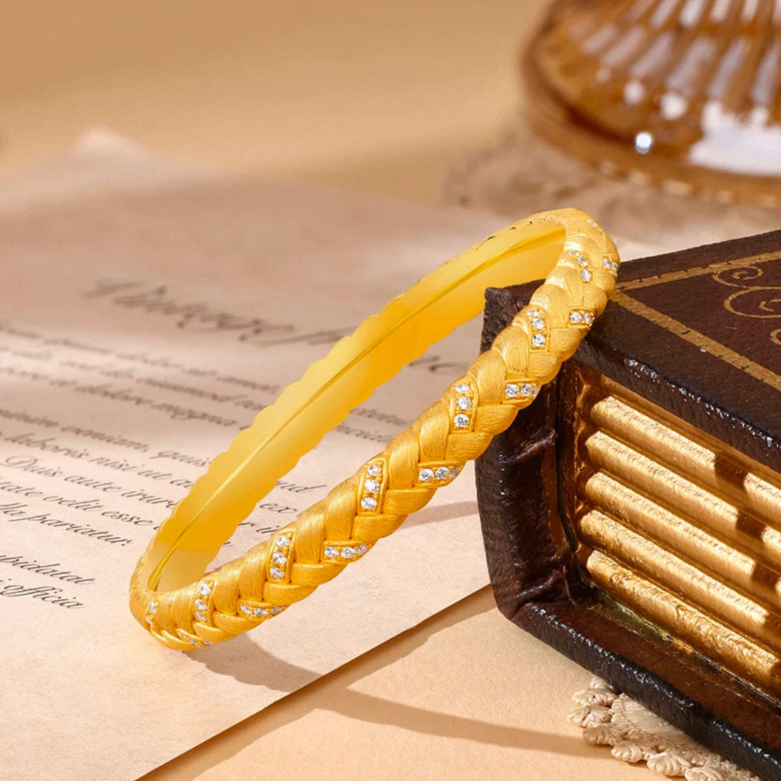 Julia Bangle | 24k Gold Plated
