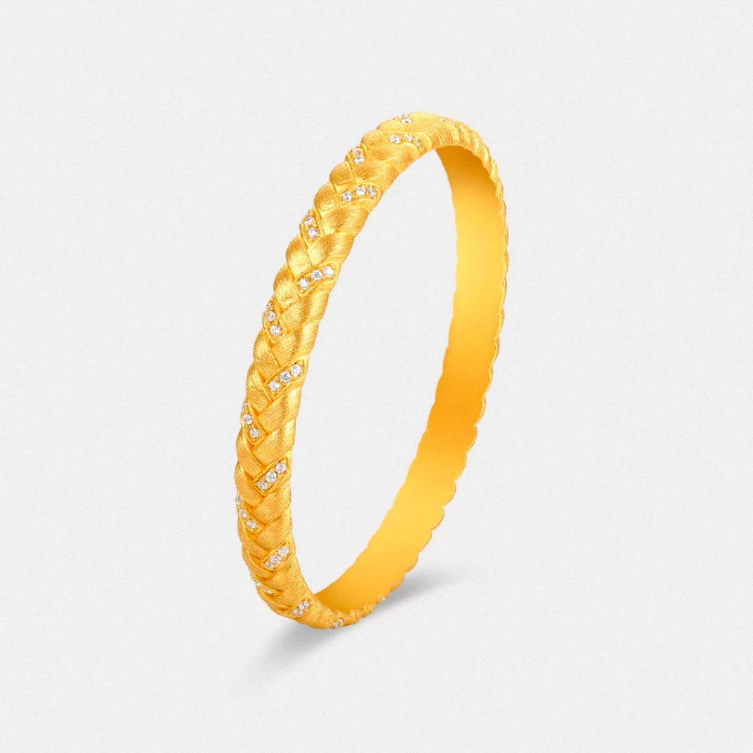 Julia Bangle | 24k Gold Plated
