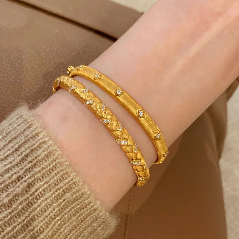 Julia Bangle | 24k Gold Plated