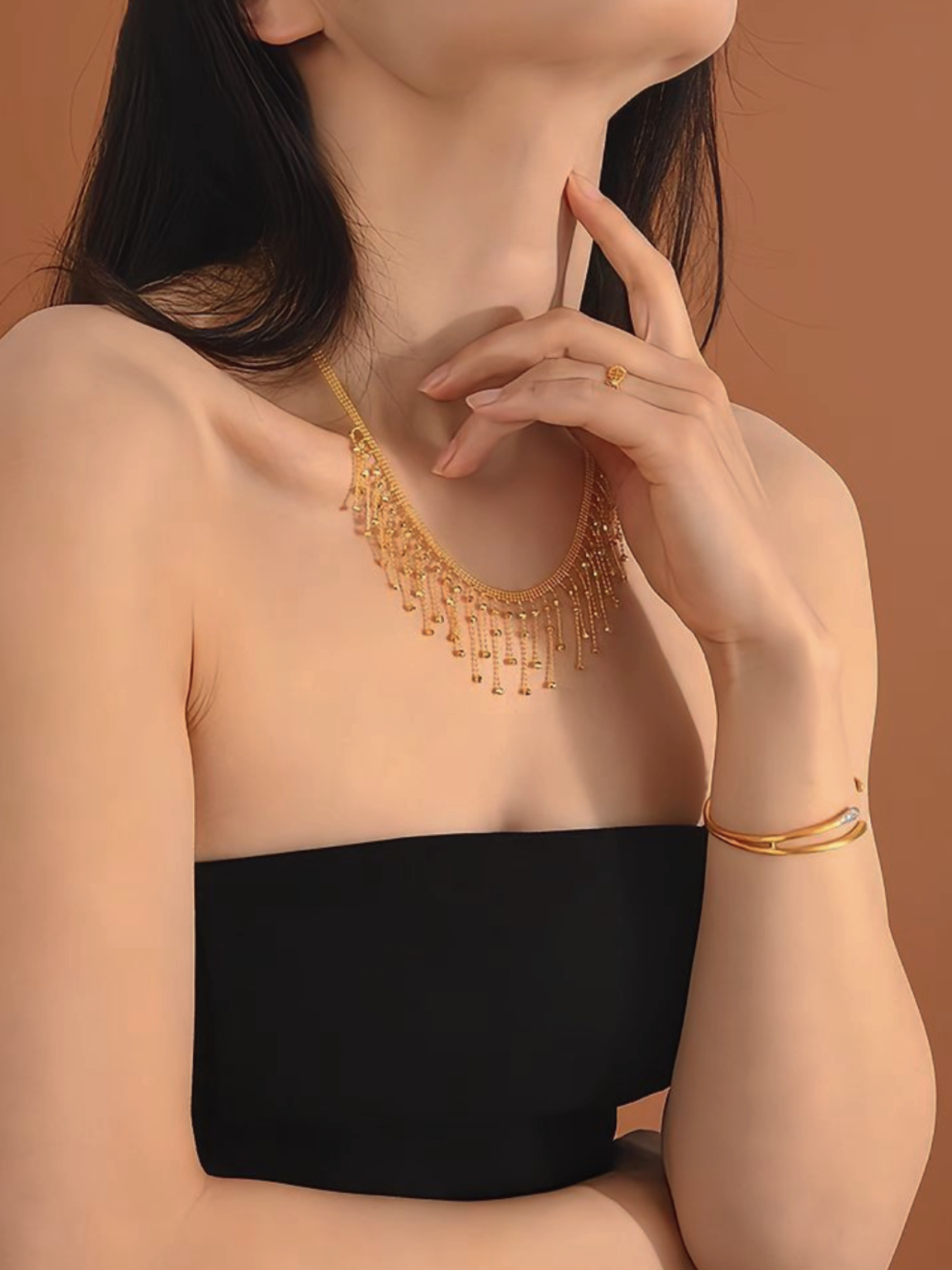 Faye Necklace | 24k Gold Plated