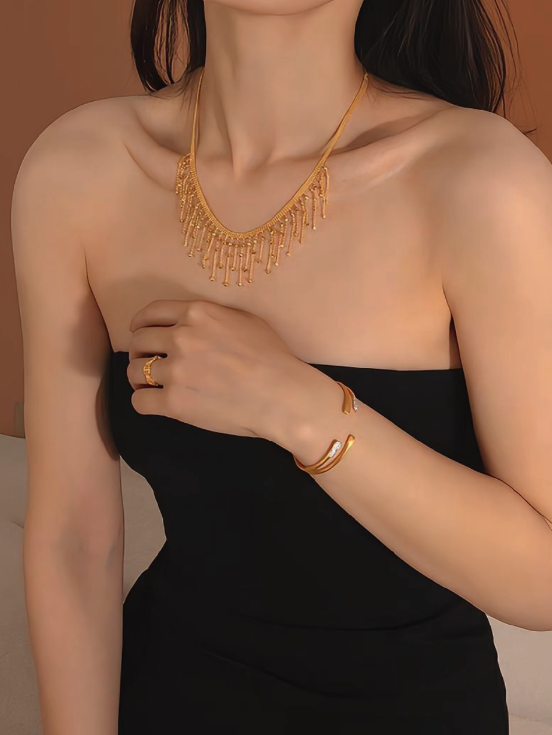 Faye Necklace | 24k Gold Plated