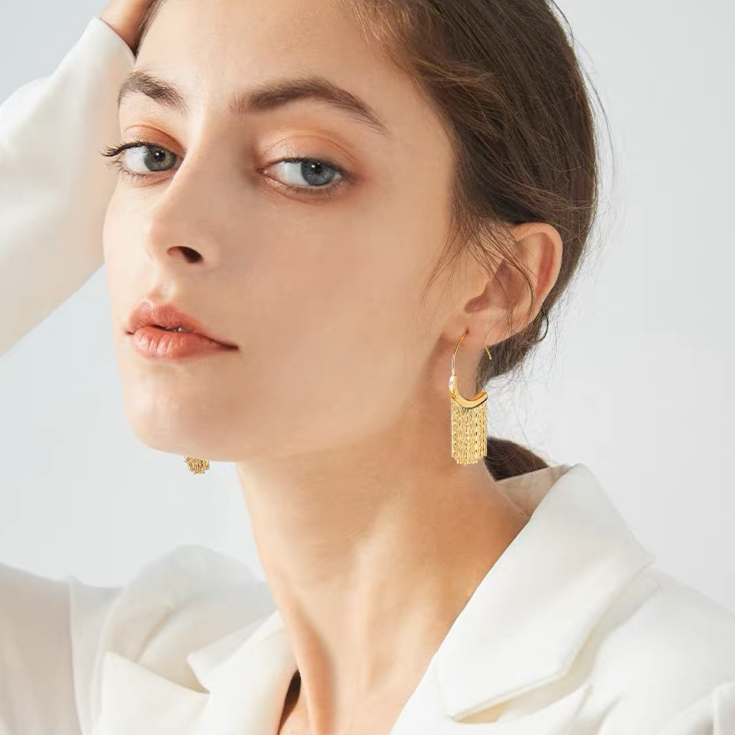 Monika Earrings | 18k Gold Plated