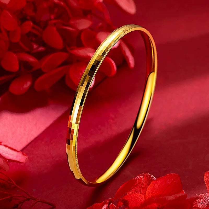 Cara Bangle Set | 24k Gold Plated