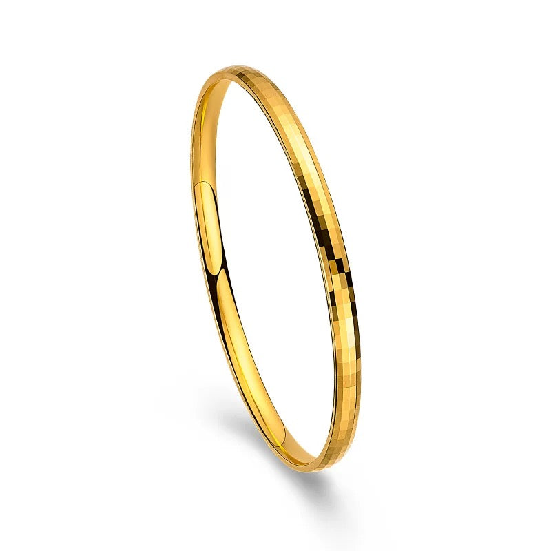 Cara Bangle Set | 24k Gold Plated