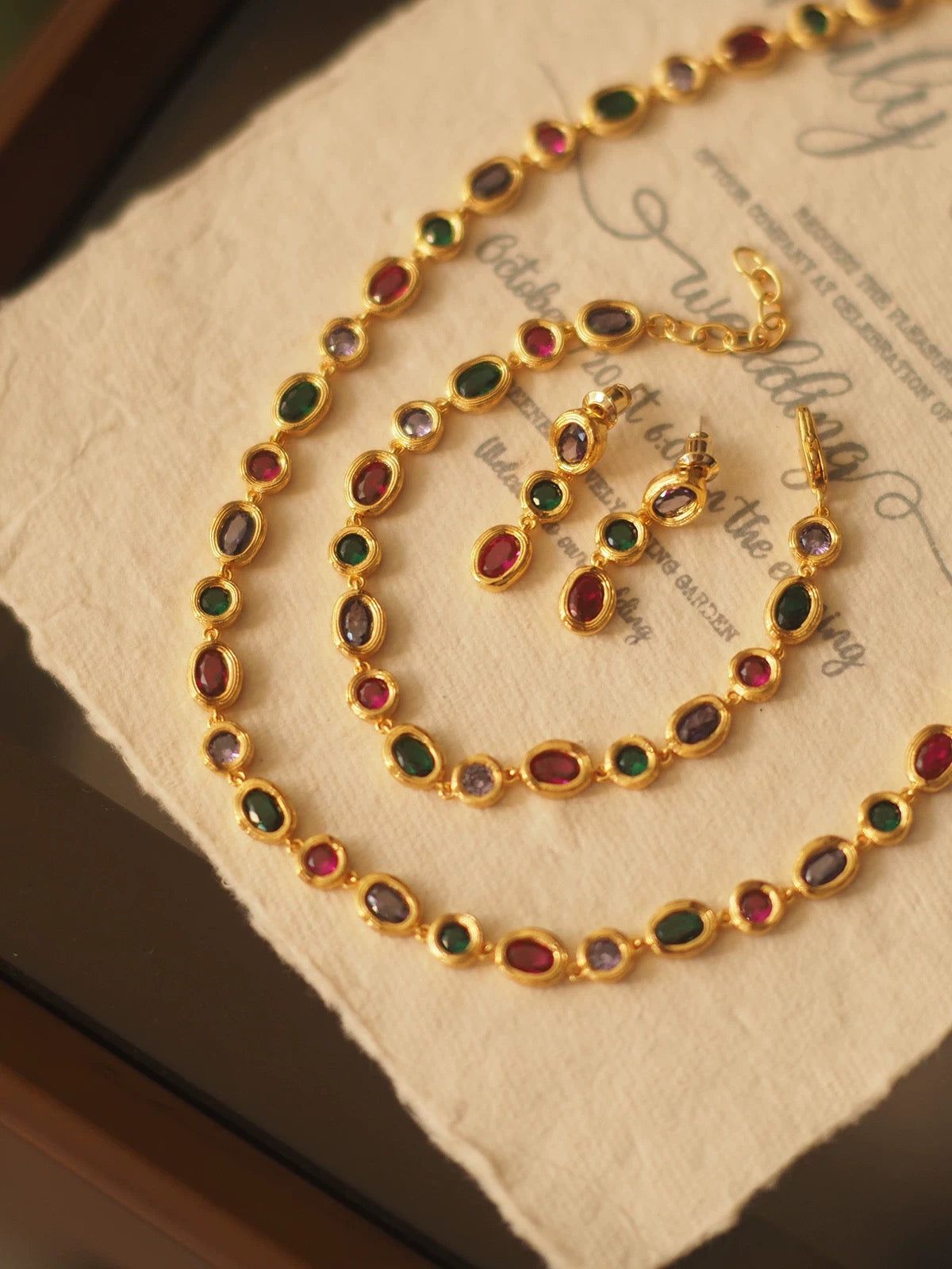 Greta Necklace Set | 24k Gold Plated