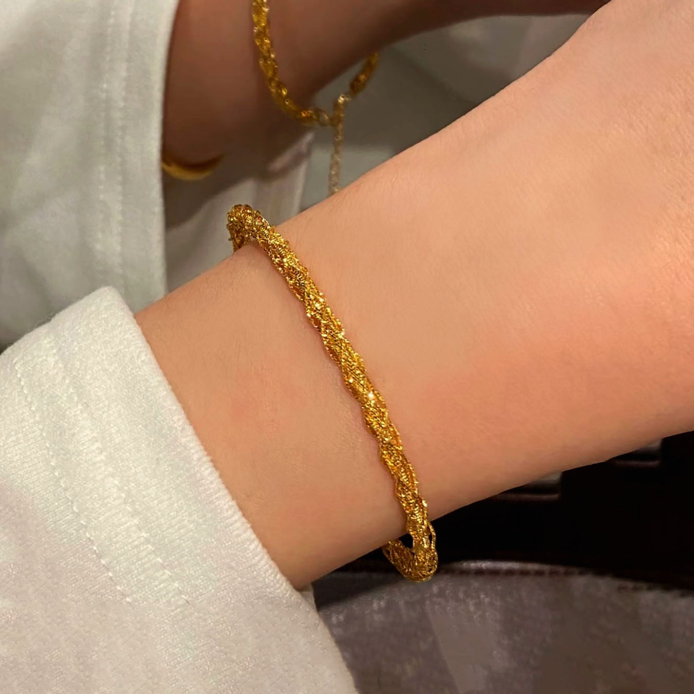 Anika Bracelet | 24k Gold Plated