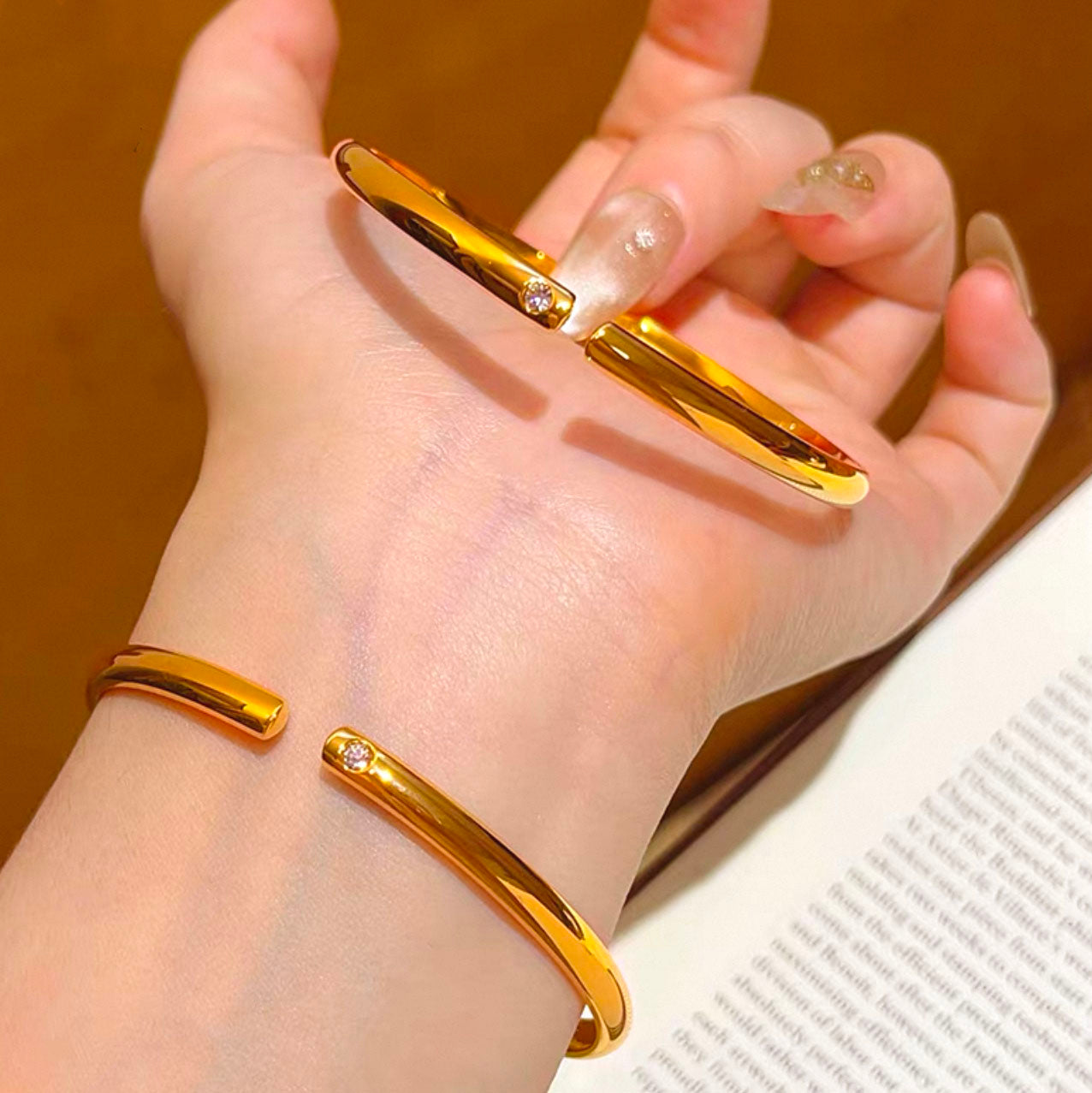 Jovie Bangle | 24k Gold Plated