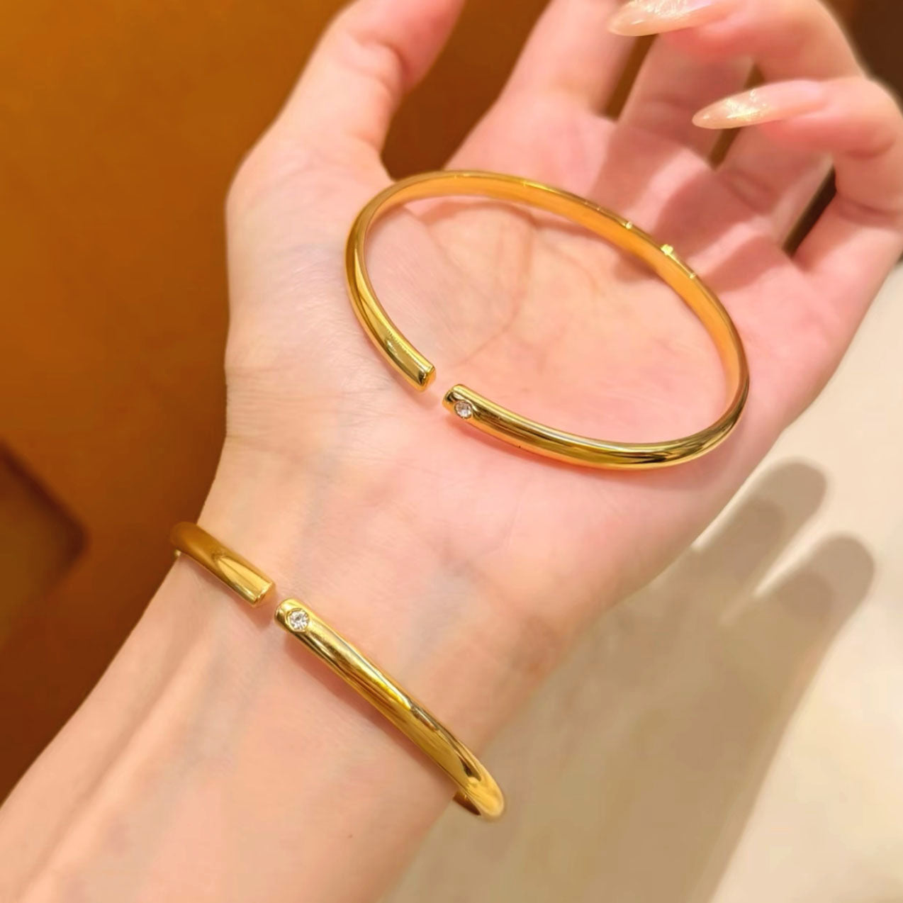 Jovie Bangle | 24k Gold Plated