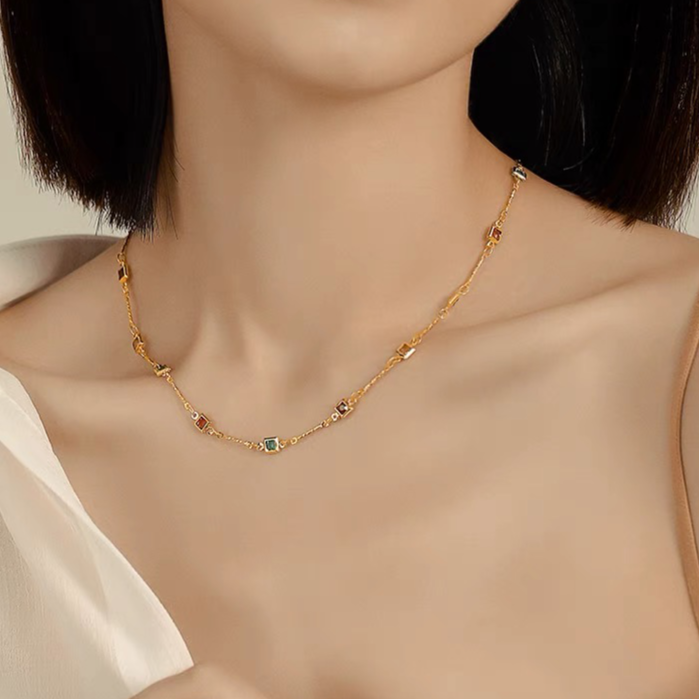 Elizabethe Necklace | 18k Gold Plated