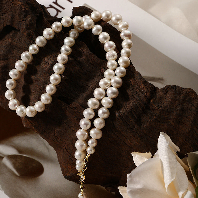 Kloe Pearl Necklace | 18k Gold Plated