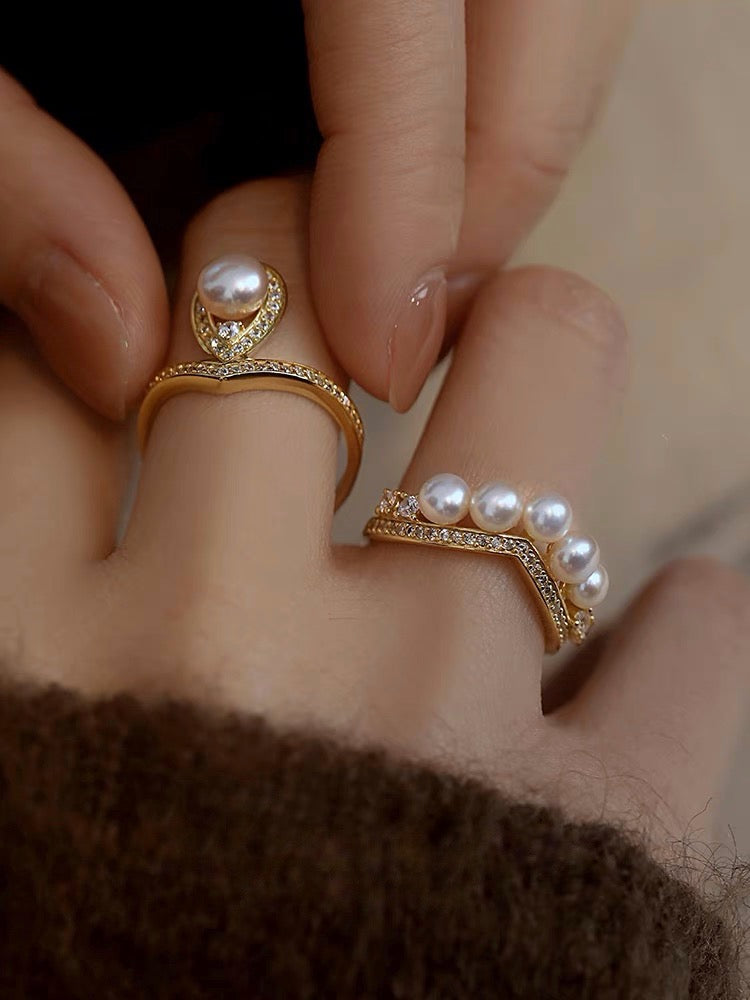 Charlotte Ring Set | 24k Gold Plated