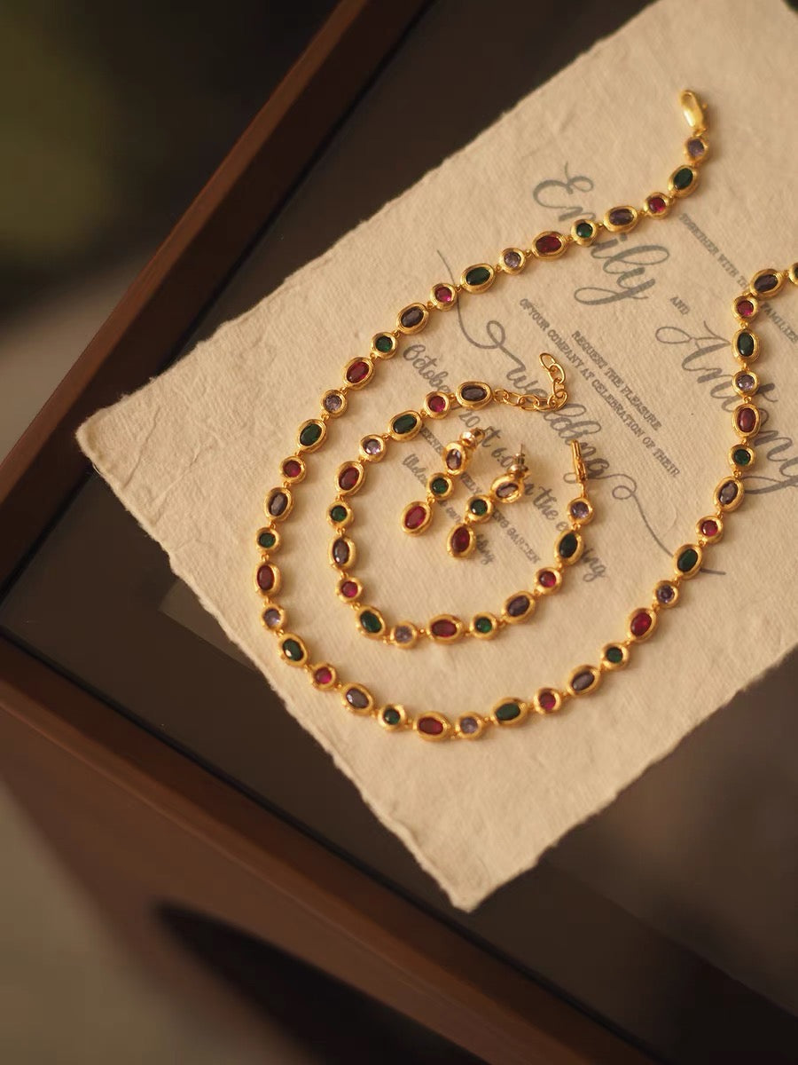 Greta Necklace Set | 24k Gold Plated