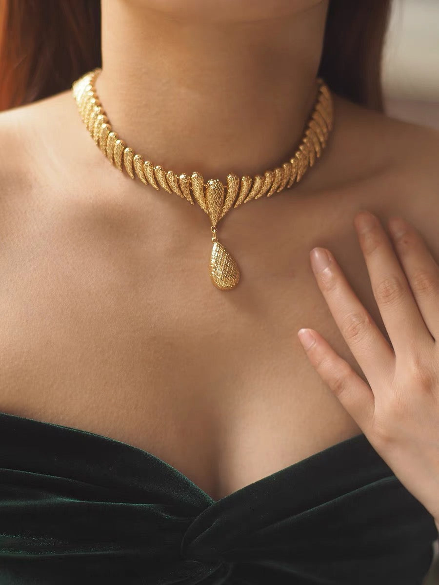 Aurelia Necklace | 24k Gold Plated