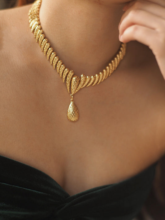 Aurelia Necklace | 24k Gold Plated