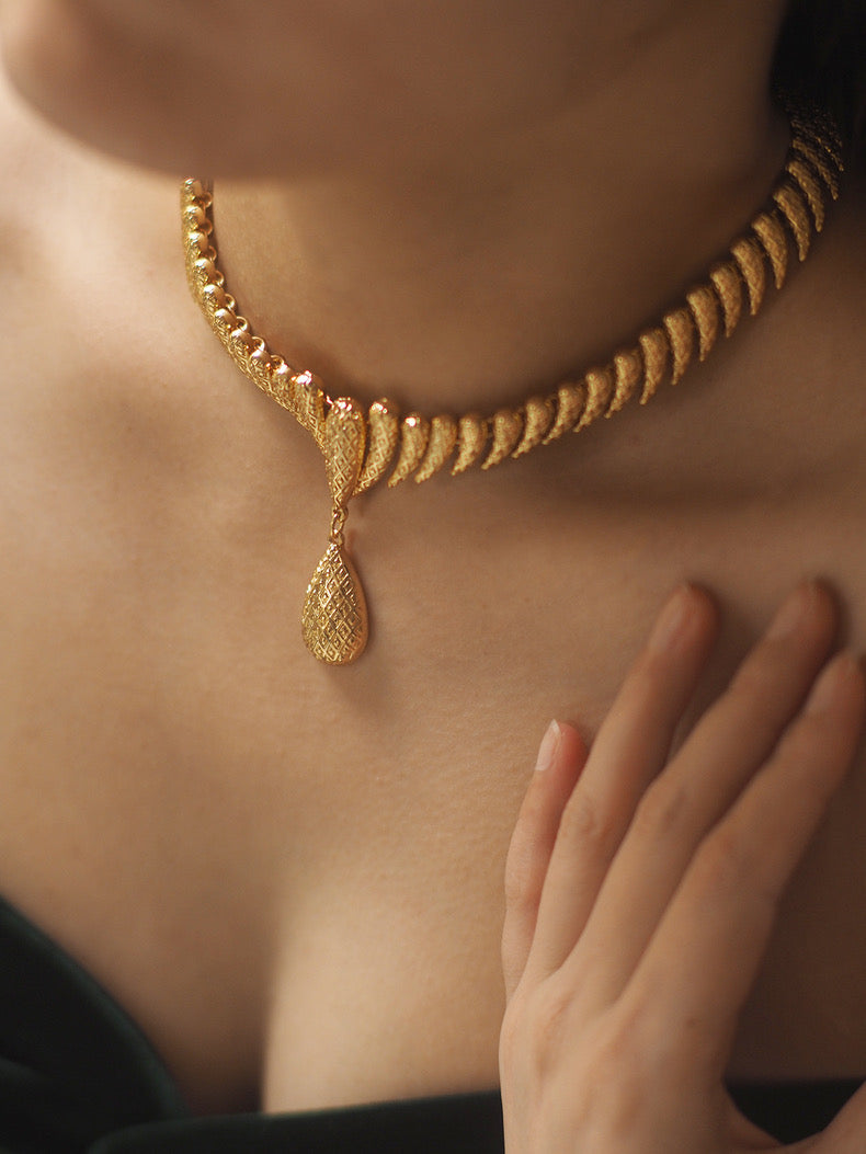Aurelia Necklace | 24k Gold Plated