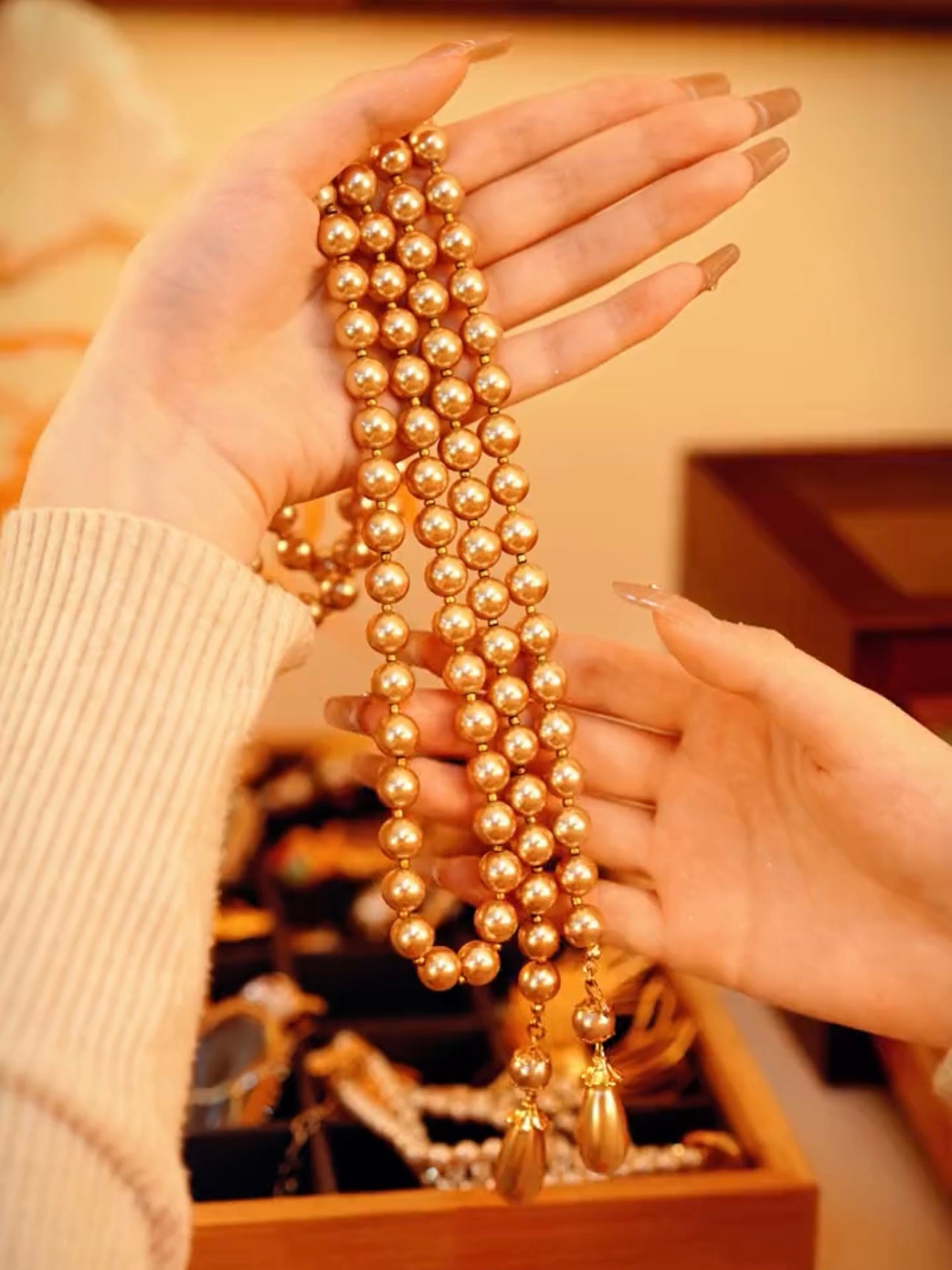 Mimosa Pearl Necklace | 24k Gold Plated