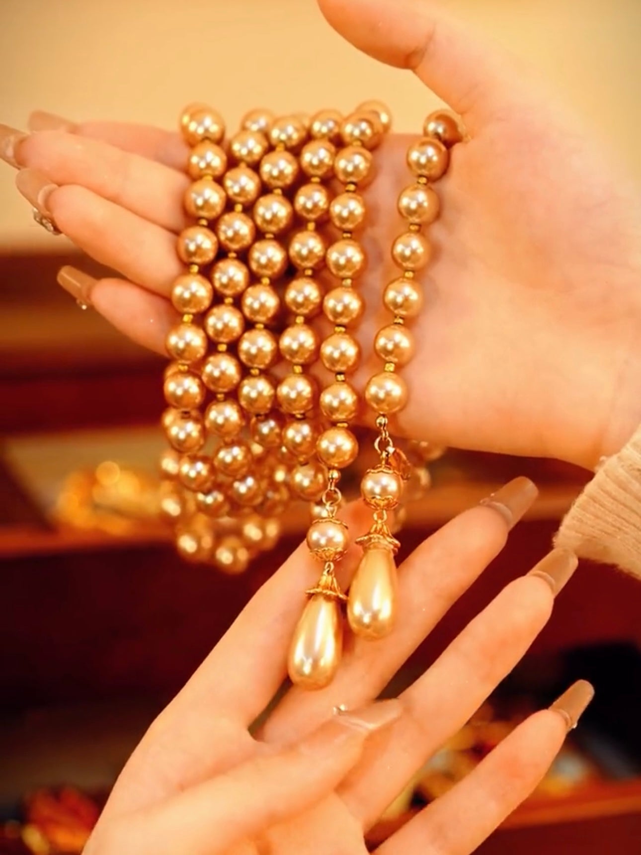Mimosa Pearl Necklace | 24k Gold Plated