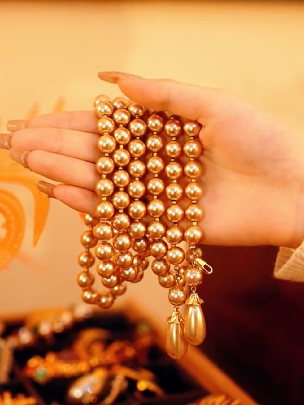 Mimosa Pearl Necklace | 24k Gold Plated