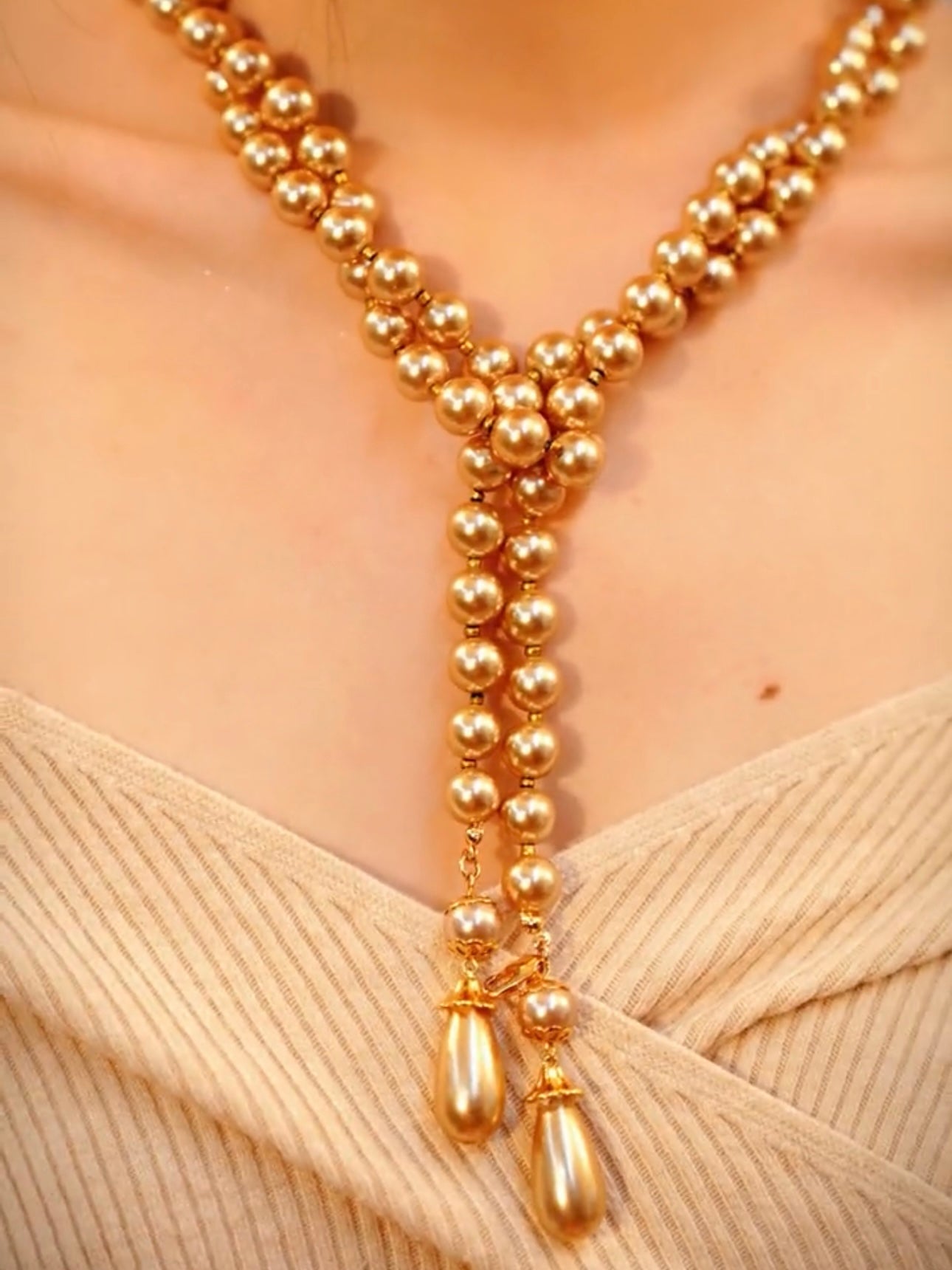 Mimosa Pearl Necklace | 24k Gold Plated