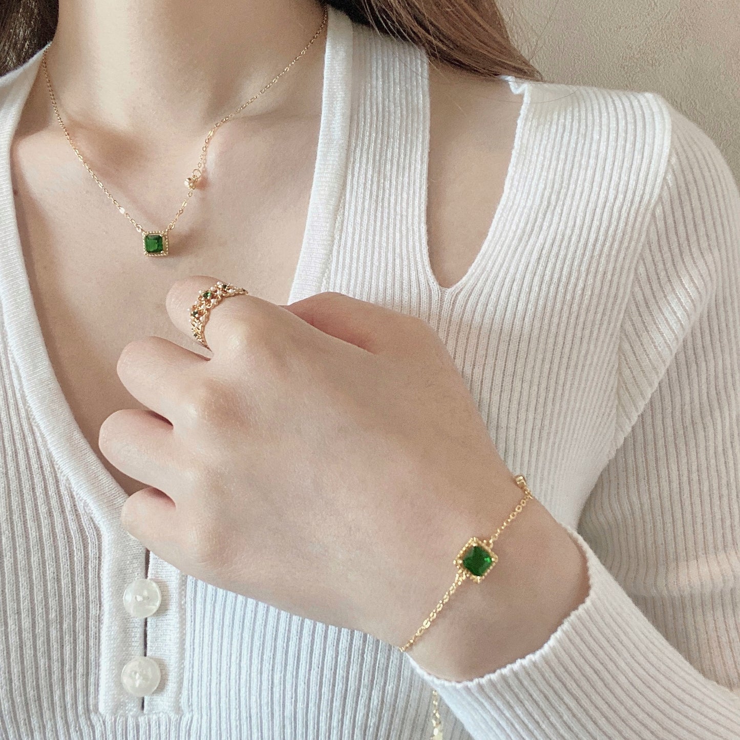 Aldora Necklace | 18k Gold Plated