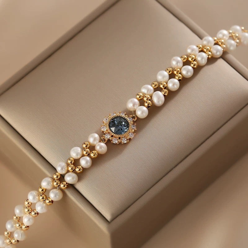 Lina Pearl Necklace | 24k Gold Plated
