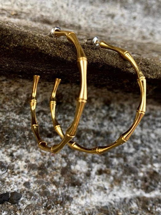 Lolite Earrings | 18k Gold Plated