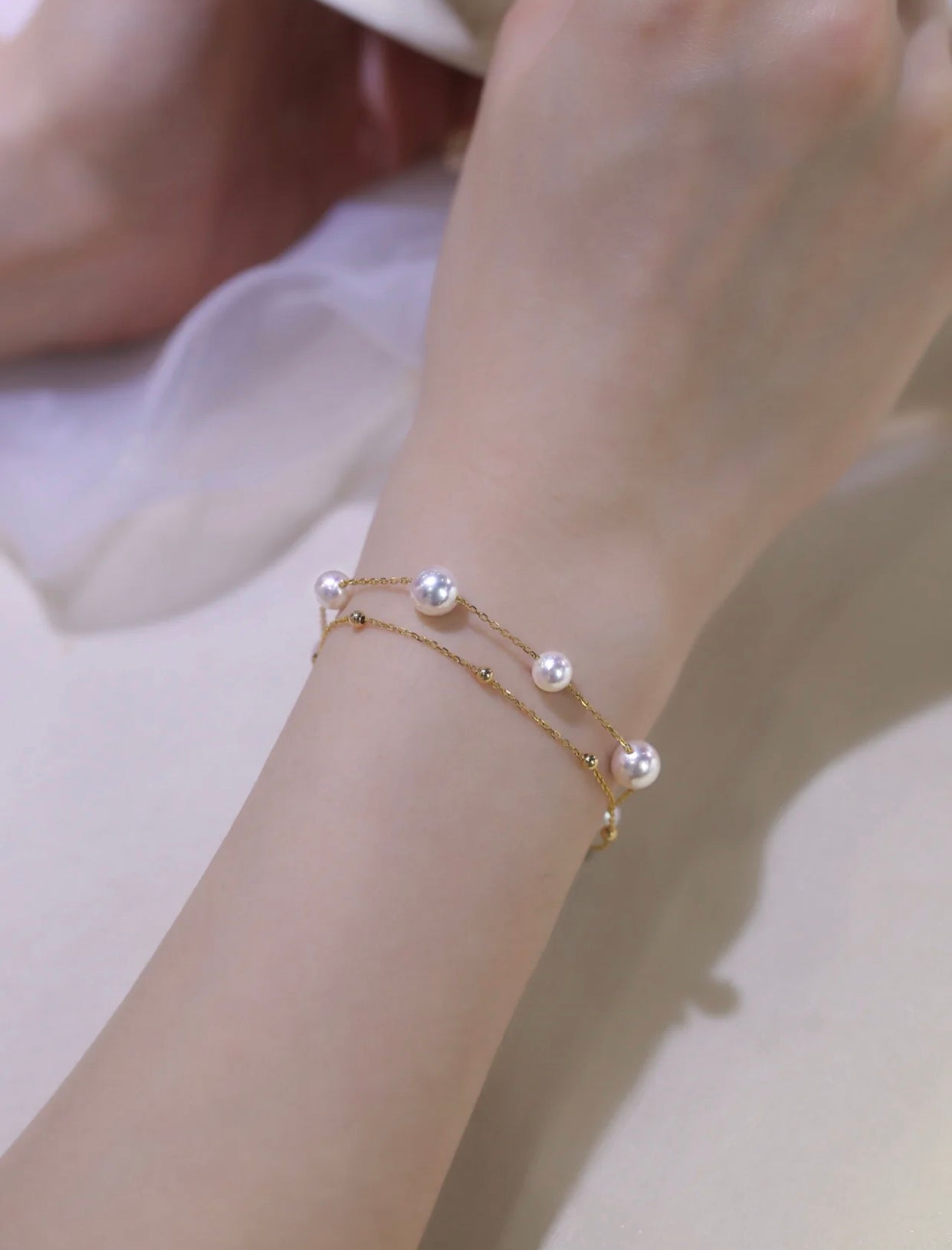 Kayla Pearl Bracelet | 24k Gold Plated