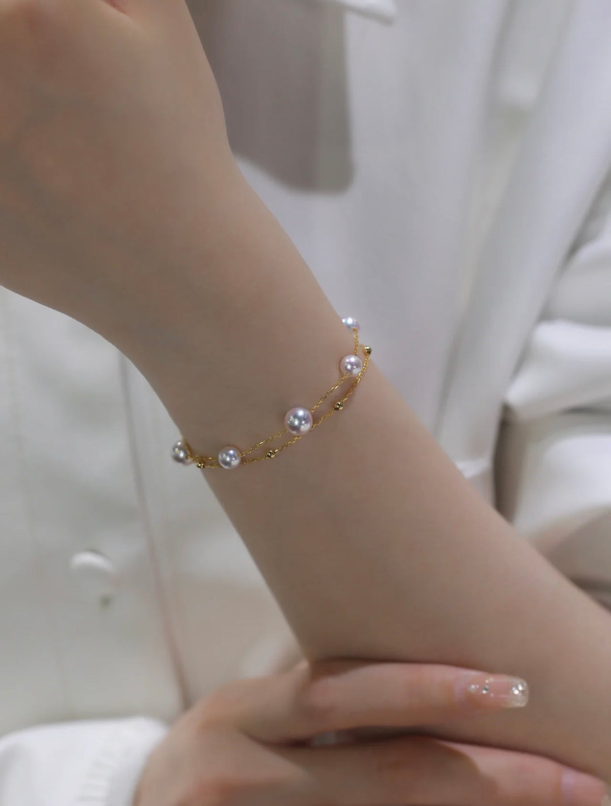 Kayla Pearl Bracelet | 24k Gold Plated