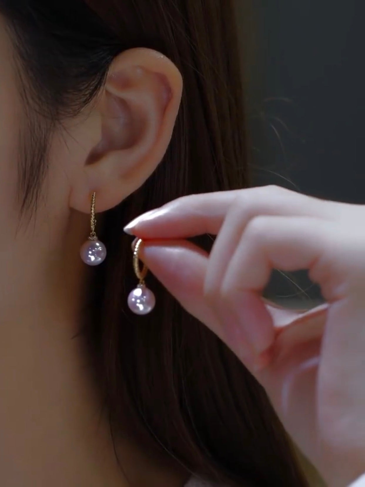 Allegra Pearl Earrings | 24k Gold Plated