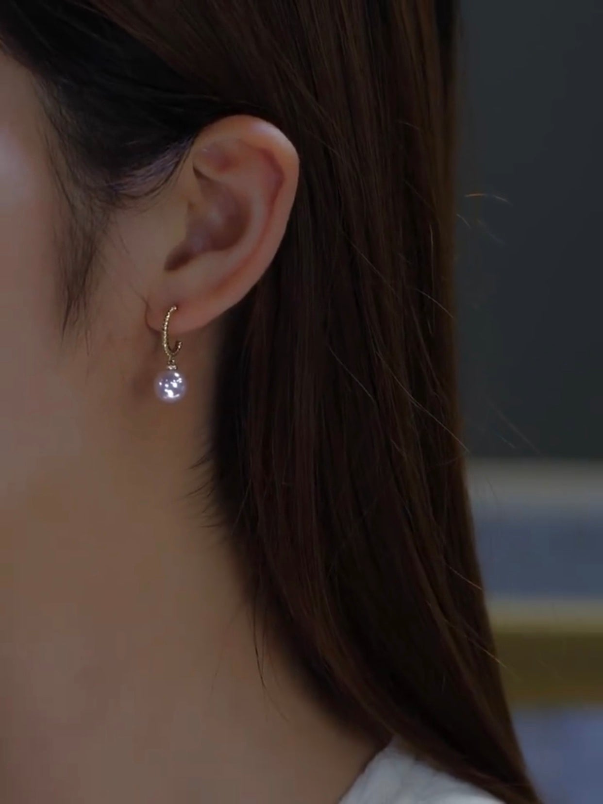 Allegra Pearl Earrings | 24k Gold Plated
