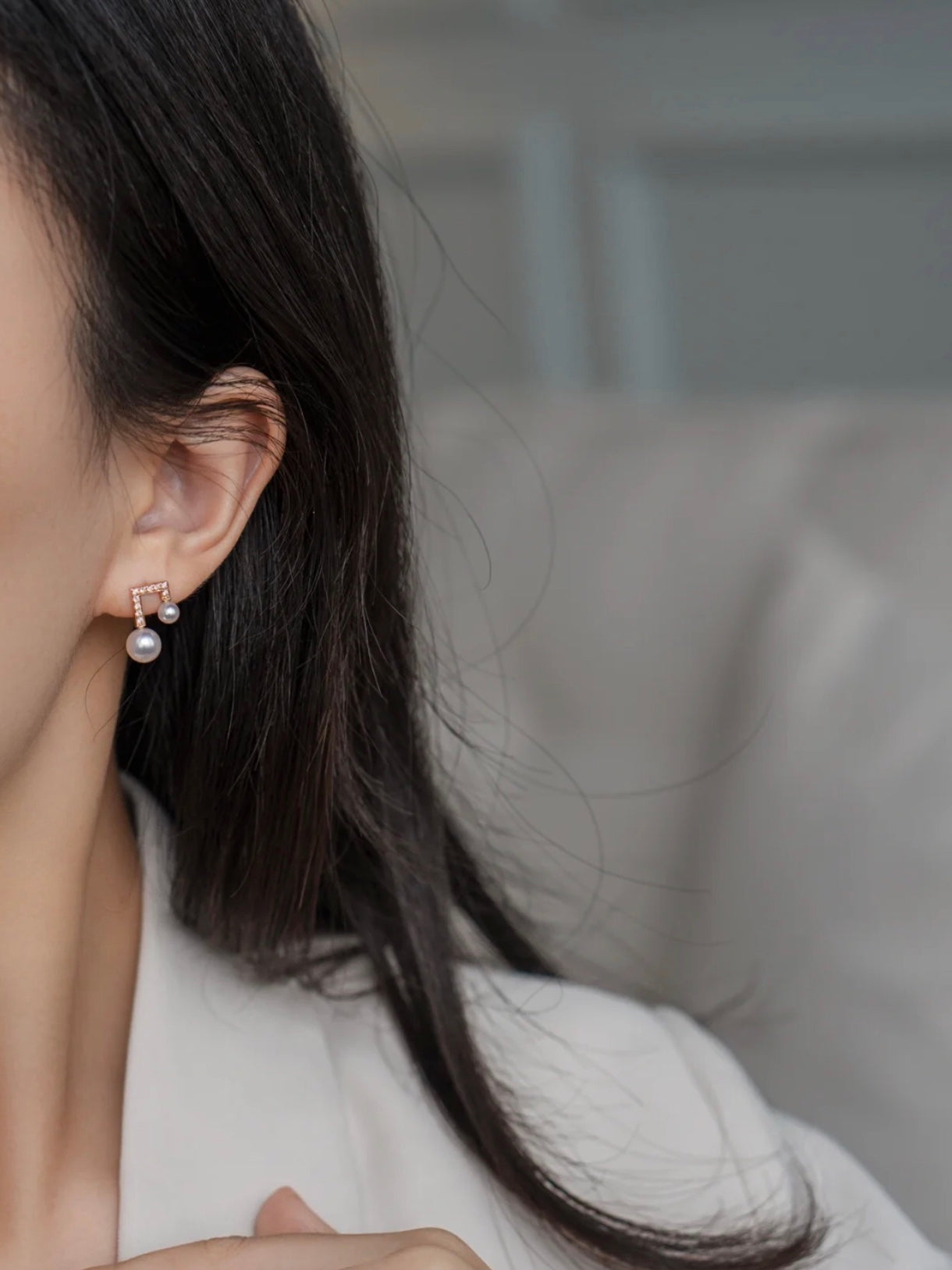 Anata Pearl Earrings | 24k Gold Plated