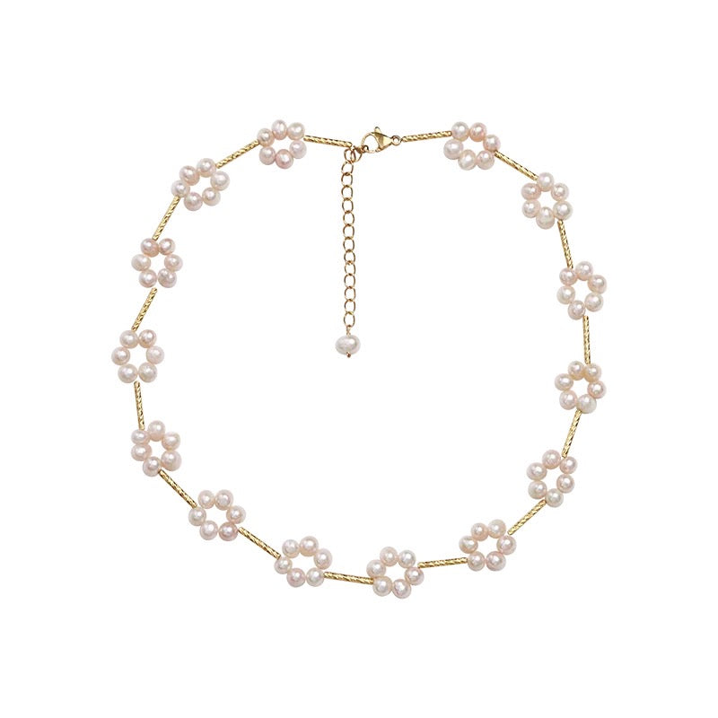 Telineah Pearl Necklace | 18k Gold Plated