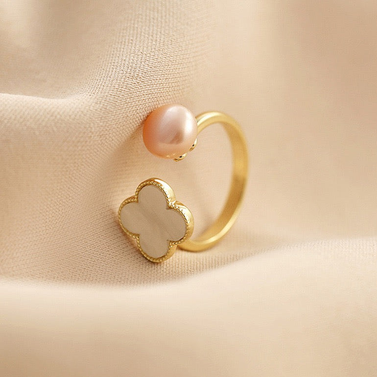 Andie Pearl Ring | 18k Gold Plated