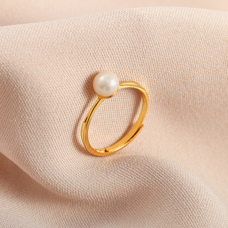 Katana Pearl Ring | 18k Gold Plated