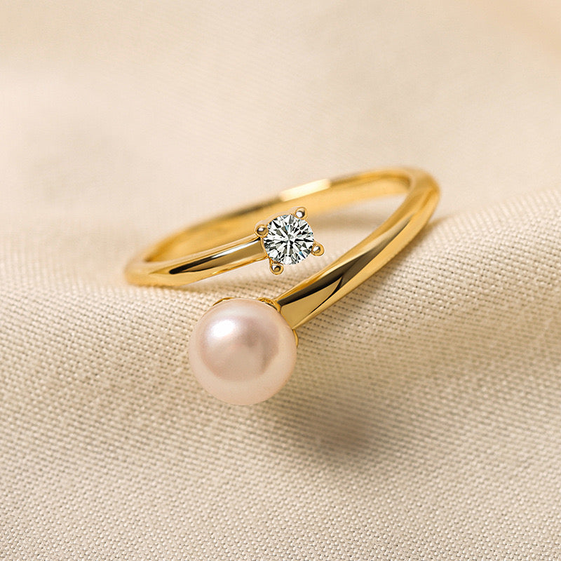 Kaydee Pearl Ring | 18k Gold Plated
