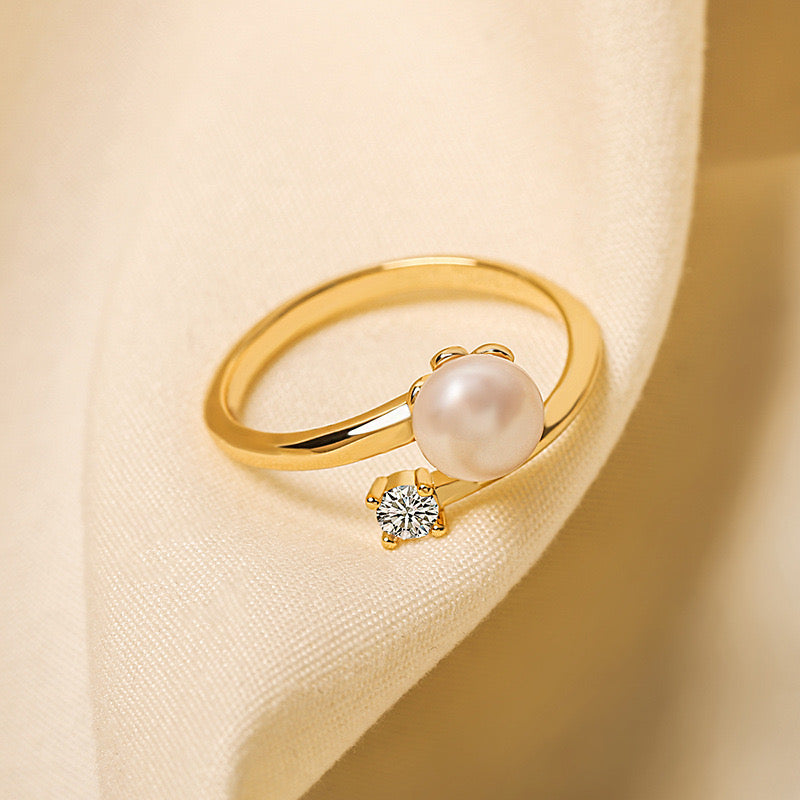 Kaydee Pearl Ring | 18k Gold Plated